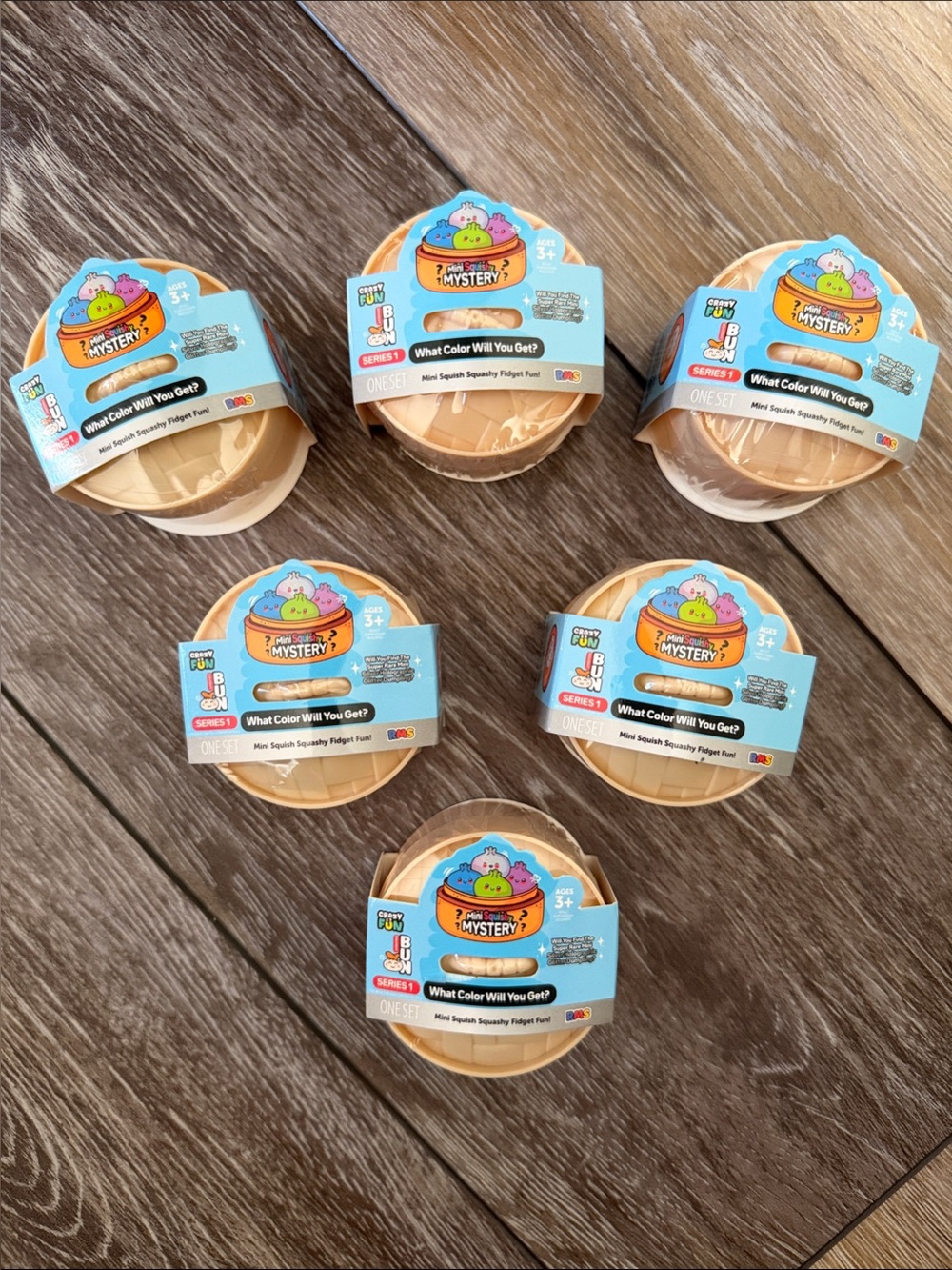 VIRAL RMS Mystery Mini Dumplings Series One SILVER HOLOGRAPHIC 6 piece Bundle